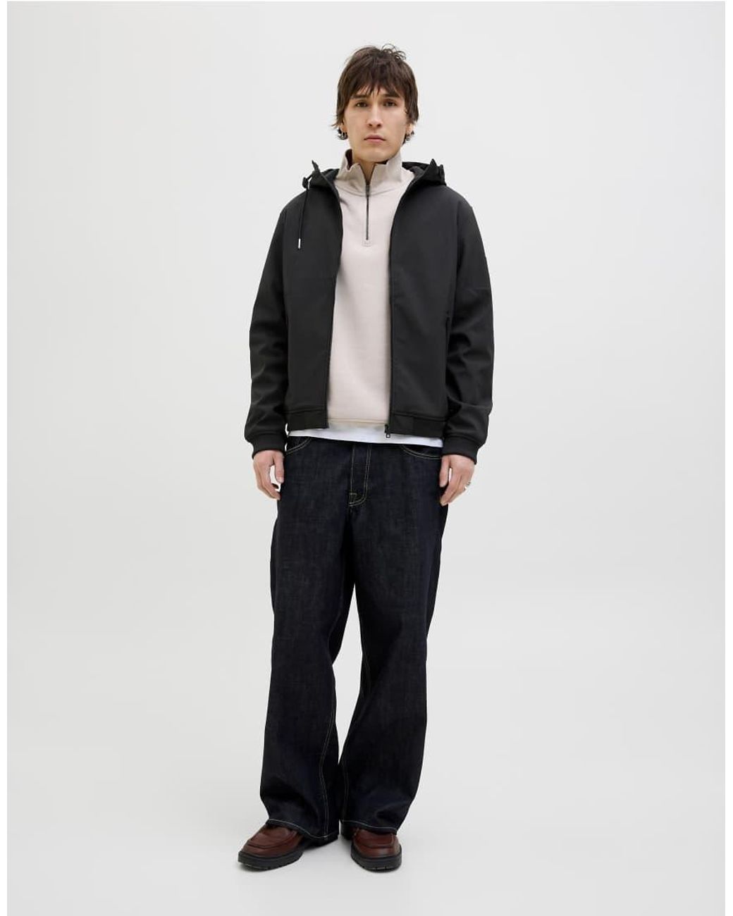 Jack & Jones Black Light Padded Jacket for men