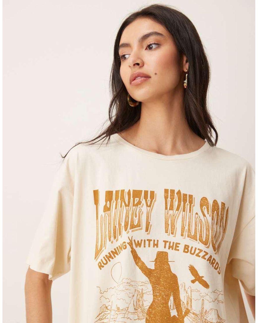 Wrangler Natural X Lainey Wilson Oversized Cowboy T-shirt