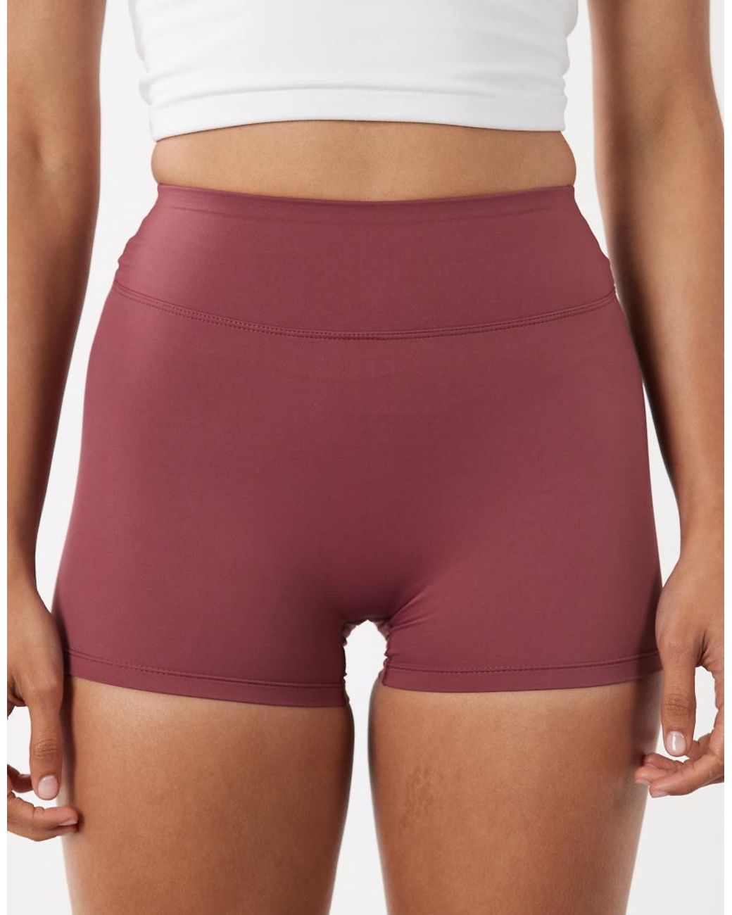 Cotton On Red Active Ultra Luxe Dip Back Short