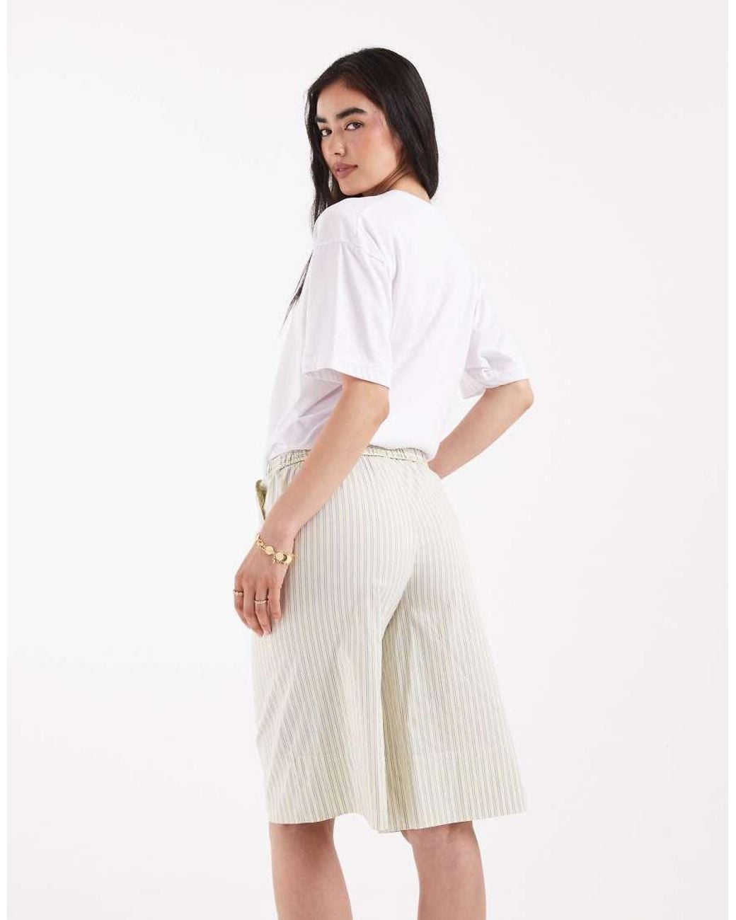 ASOS White Long Line Boxer Short