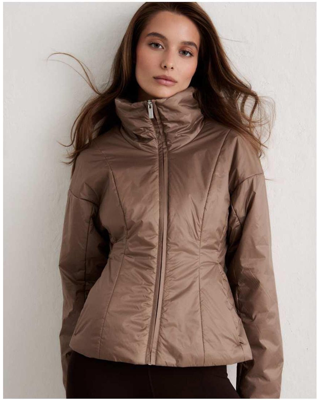 Aim'n Natural Espresso Padded Jacket
