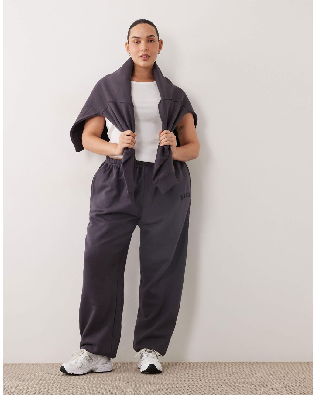 Kaiia Blue Plus – jogginghose aus baumwollmix