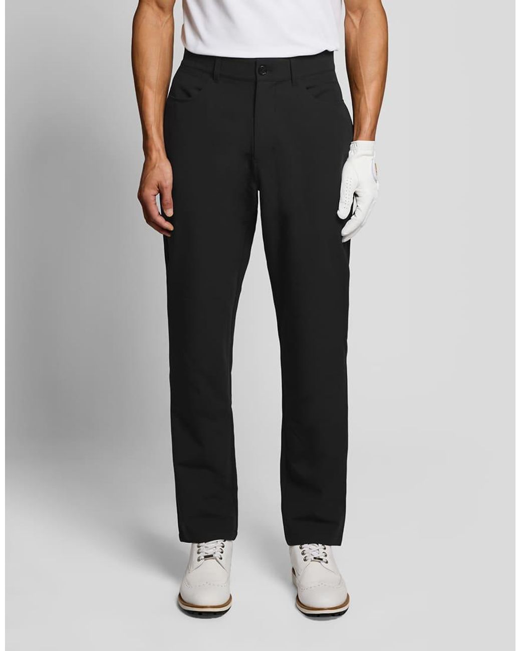 Lyle & Scott White Trousers 5 Pocket Golf Trousers for men