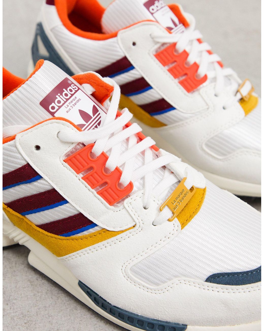 adidas Originals Zx 8000 Happy Camping Sneakers in White for