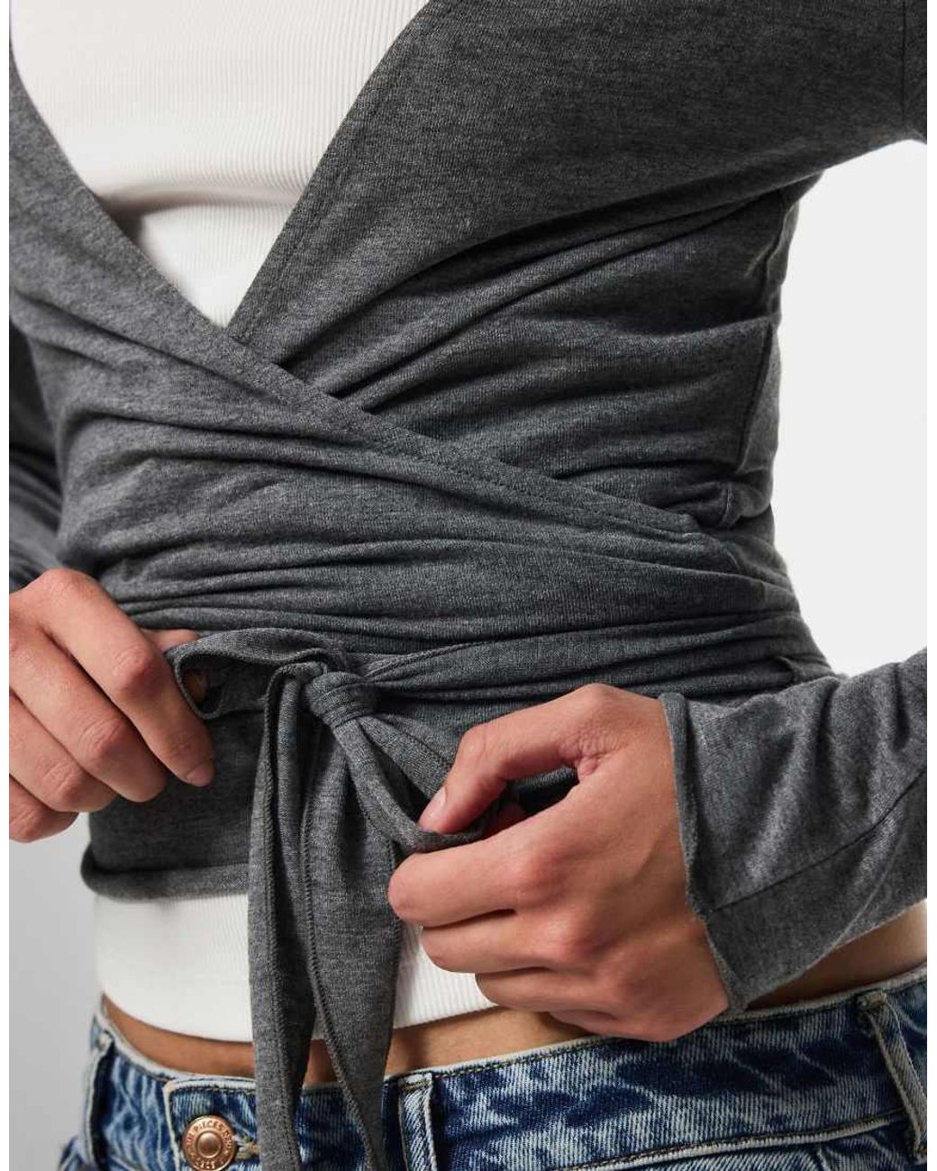 Top di Pieces in Gray