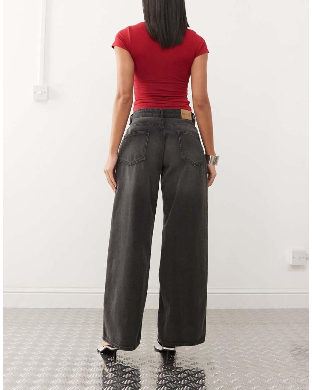 Motel Multicolor Roomy Extra Wide Low Rise Jeans