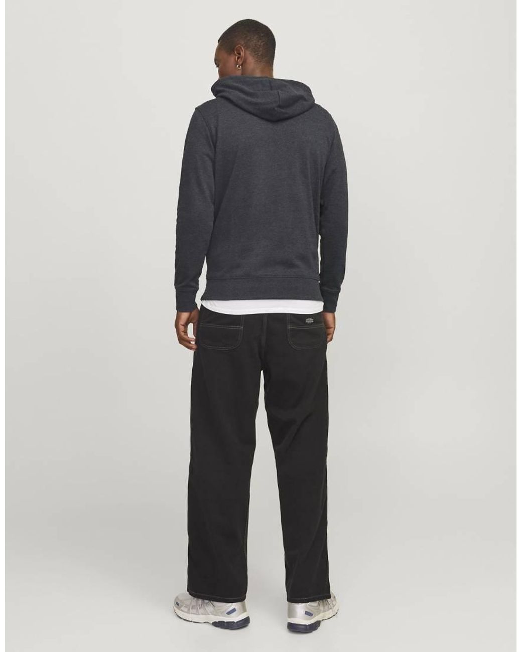 Jack & Jones Gray Hoodie for men