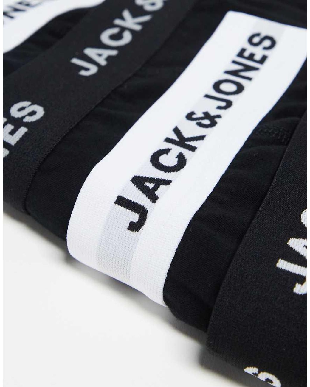 Jack & Jones Black 5 Pack Trunks for men