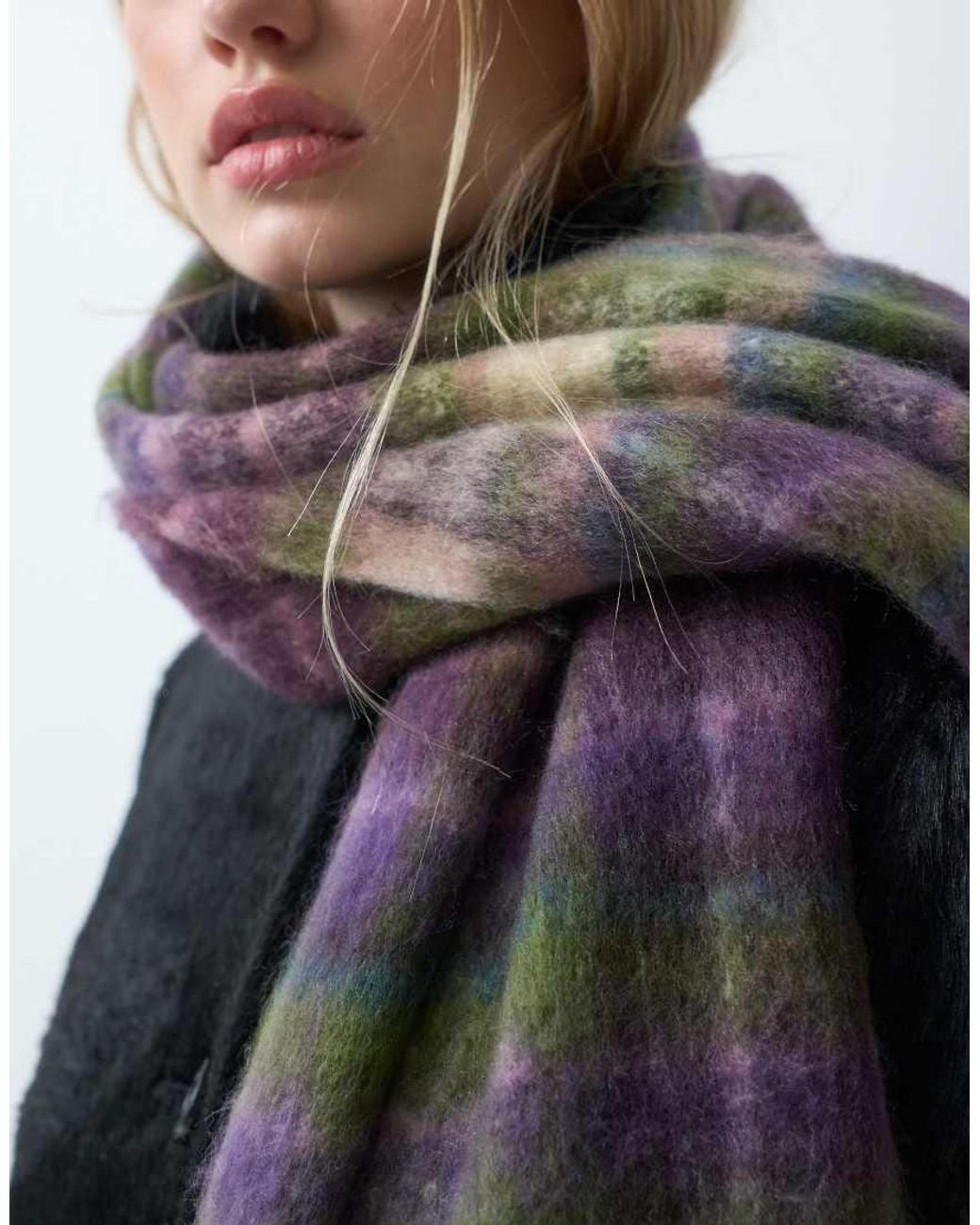 Vero Moda Gray Boucle Scarf