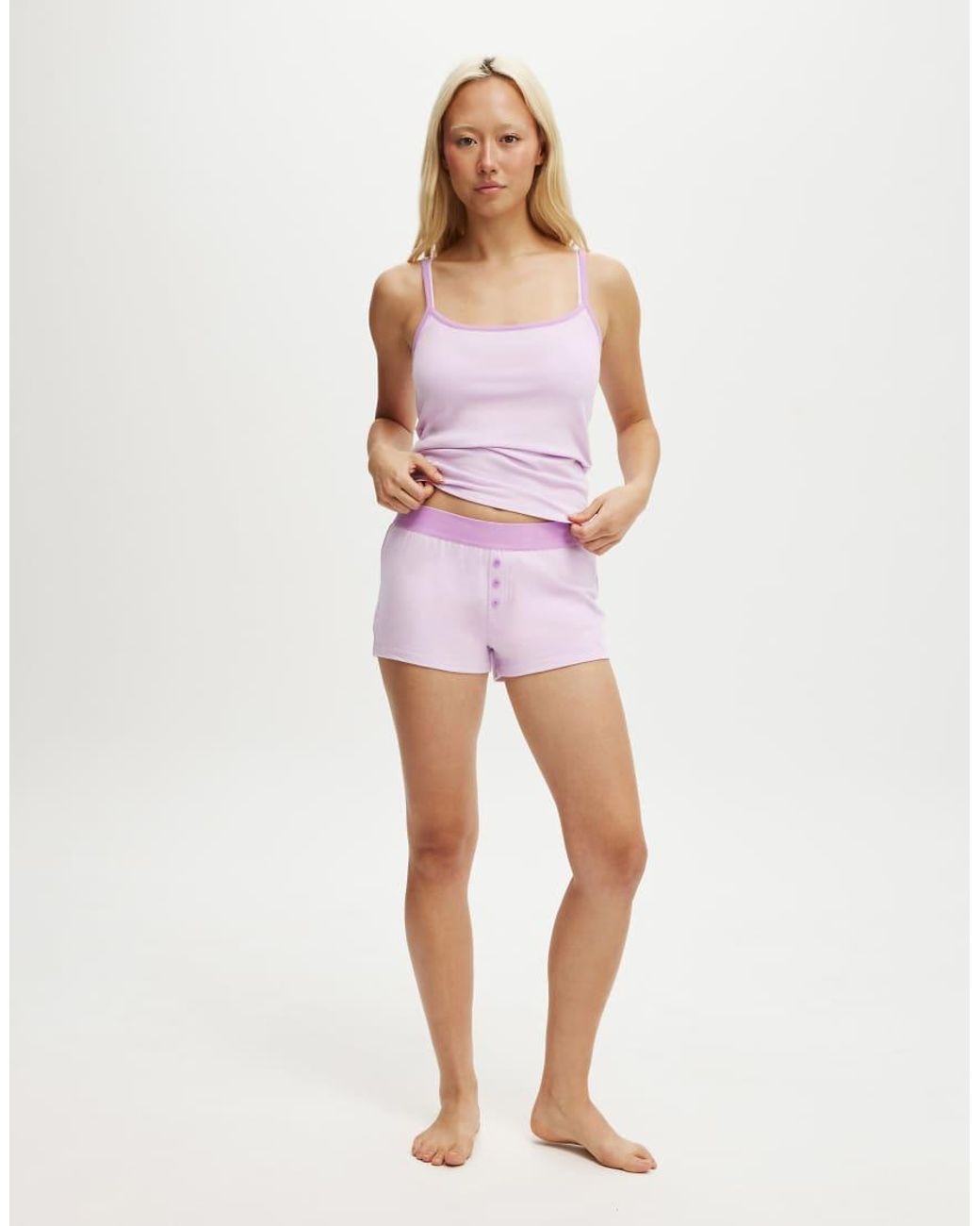 Cotton On White Peached Jersey Boyshort