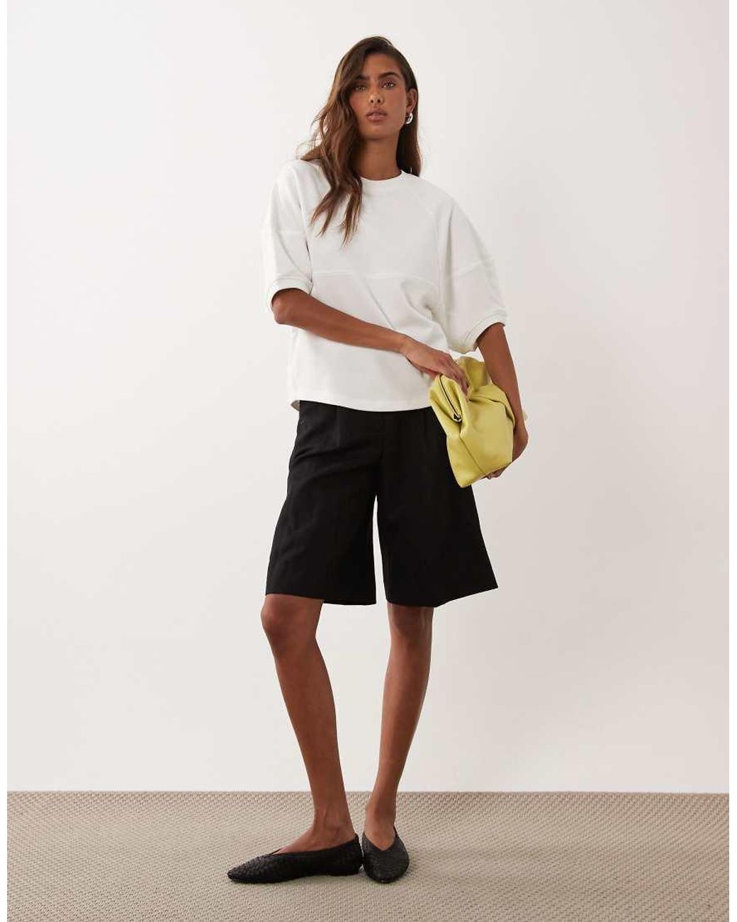 ASOS Natural Short Sleeve Top