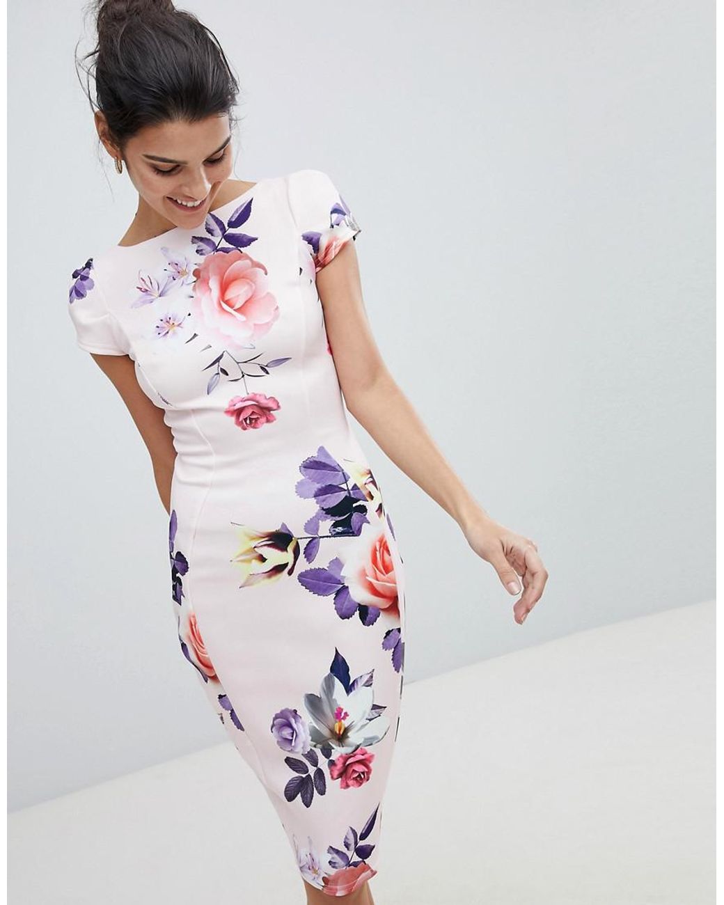 Closet Closet Floral Pencil Dress | Lyst Canada