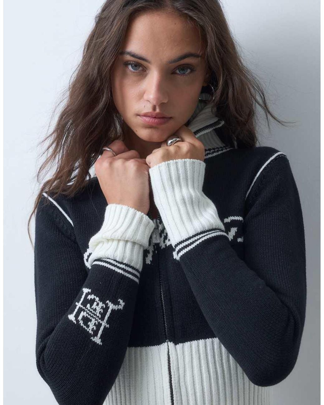Ed Hardy Gray Skull And Serpent Zip Through Cardigan
