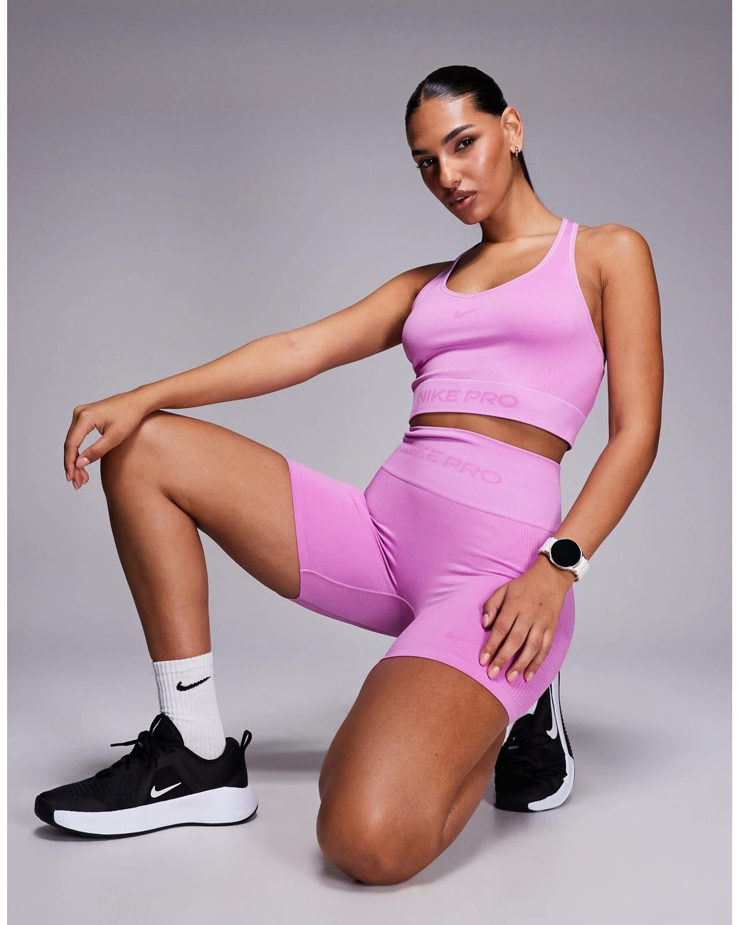 Nike pro - short Nike en coloris Pink