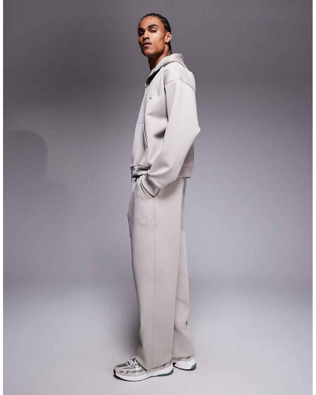 Liquor N Poker Gray Straight Trackies for men