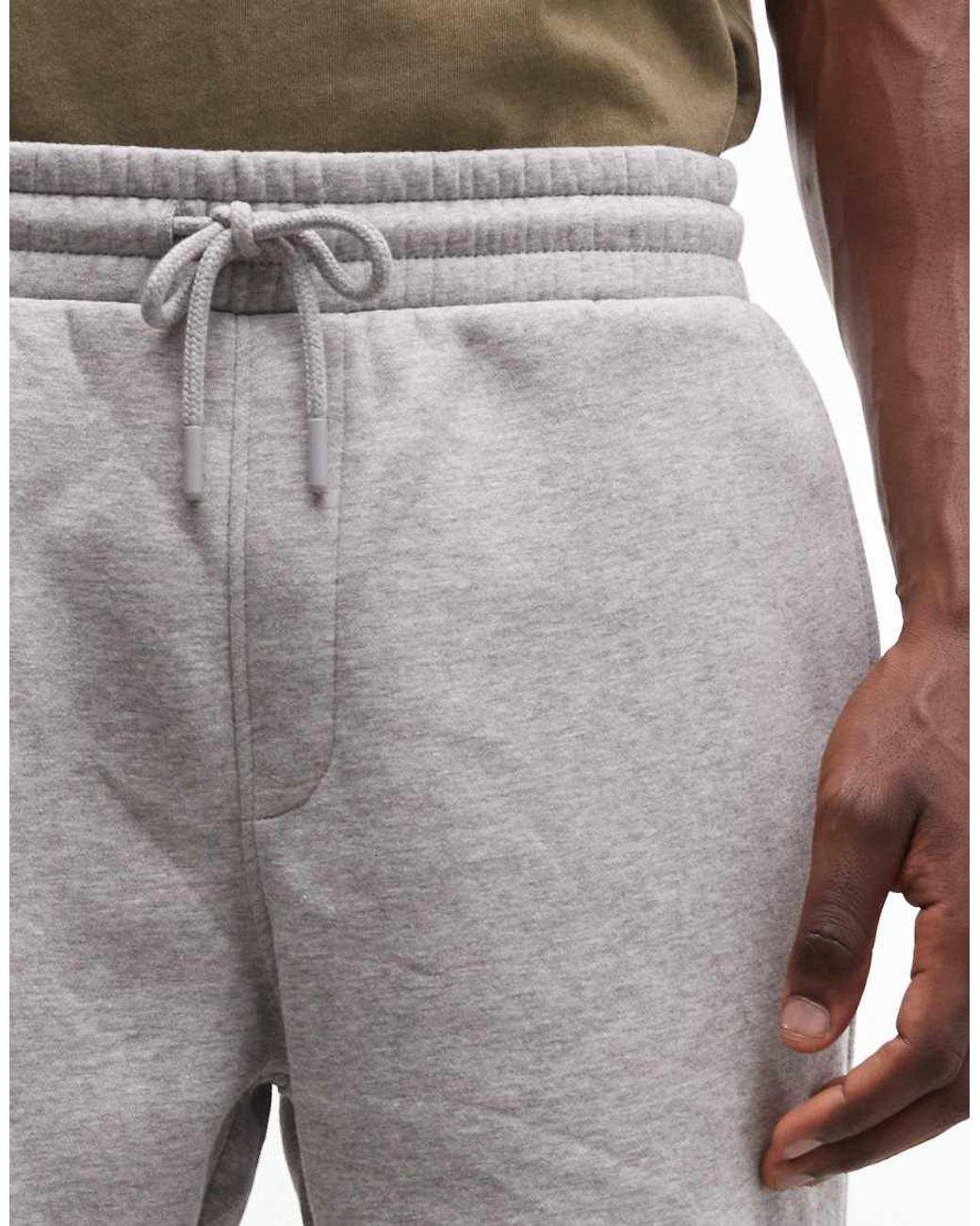 ASOS Gray Essentials Oversized Fit Jersey Shorts for men