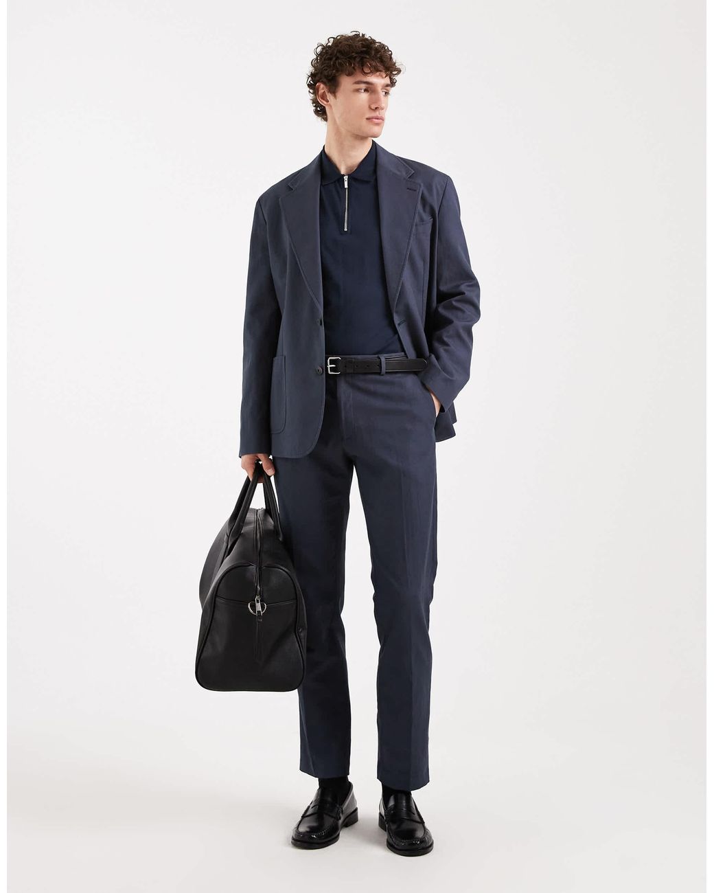 ASOS Blue Slim Suit Jacket for men