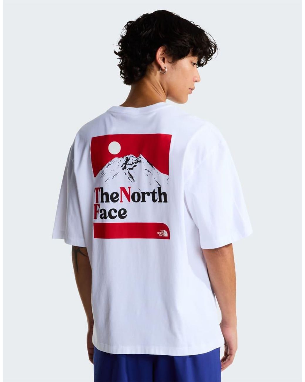 The North Face White M The Right Side Oversized Ss Tee for men
