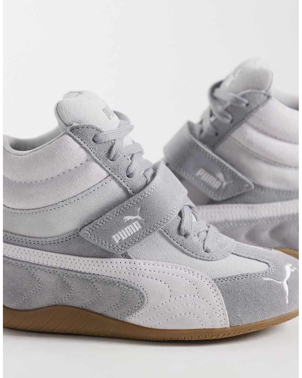 PUMA White Speedcat Wedge Trainers