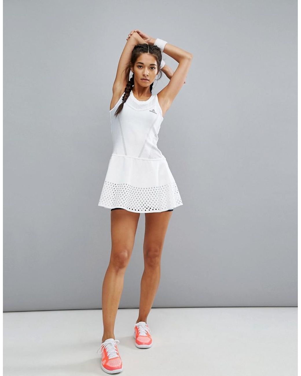 adidas Synthetic By Stella Mccartney Barricade Tennis Dress in White | Lyst