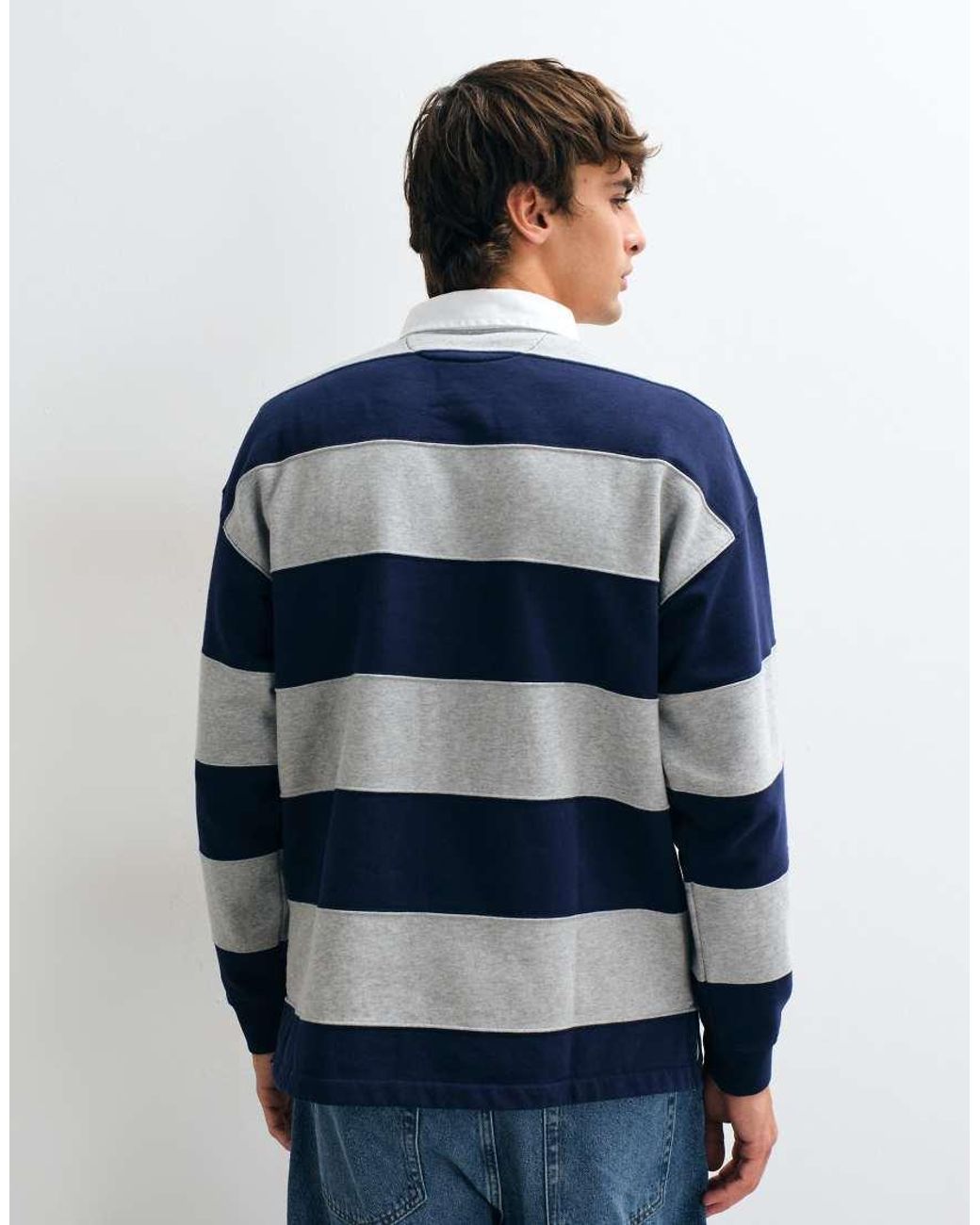 Polo Ralph Lauren Blue Bear Logo Rugby Shirt for men