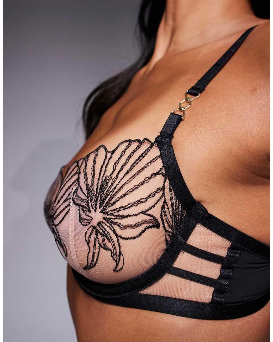 Ann Summers Black Incensing Non Padded Balcony Bra