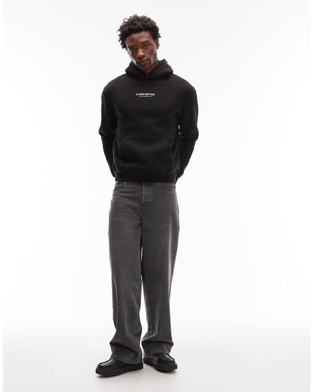 Alpha Industries Black Studio Edition Logo Hoodie for men