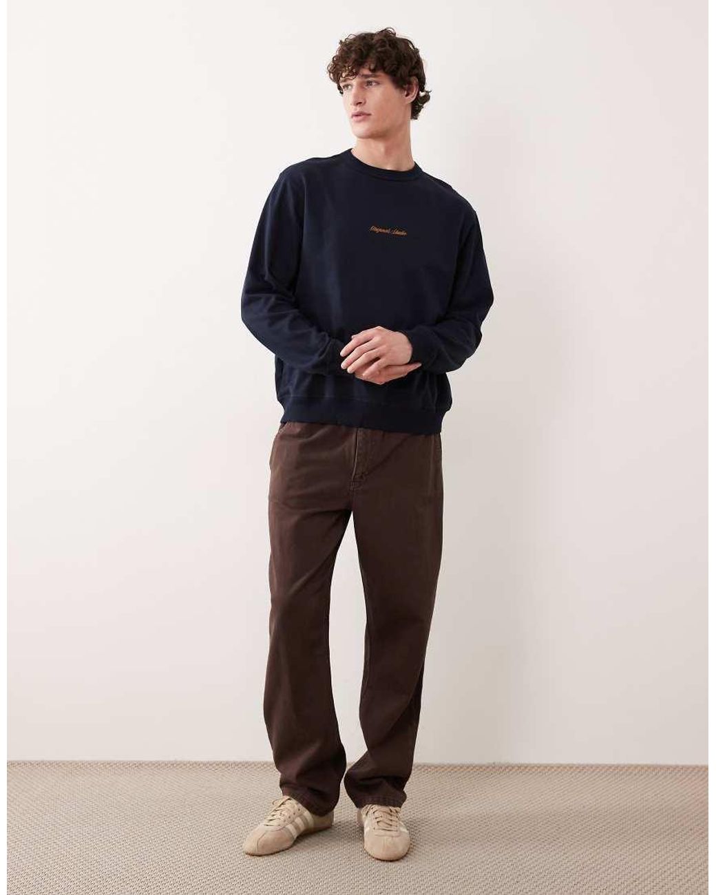 Jack & Jones Blue Orginals Logo Sweatshirt for men
