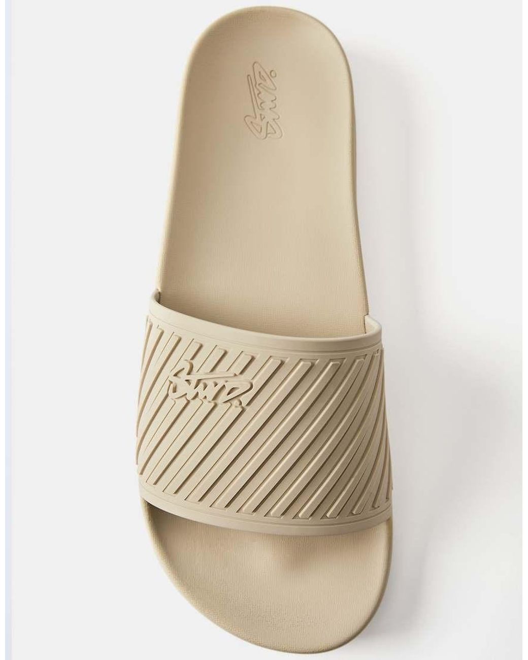 Pull&Bear White Stwd Rubberised Sandals for men