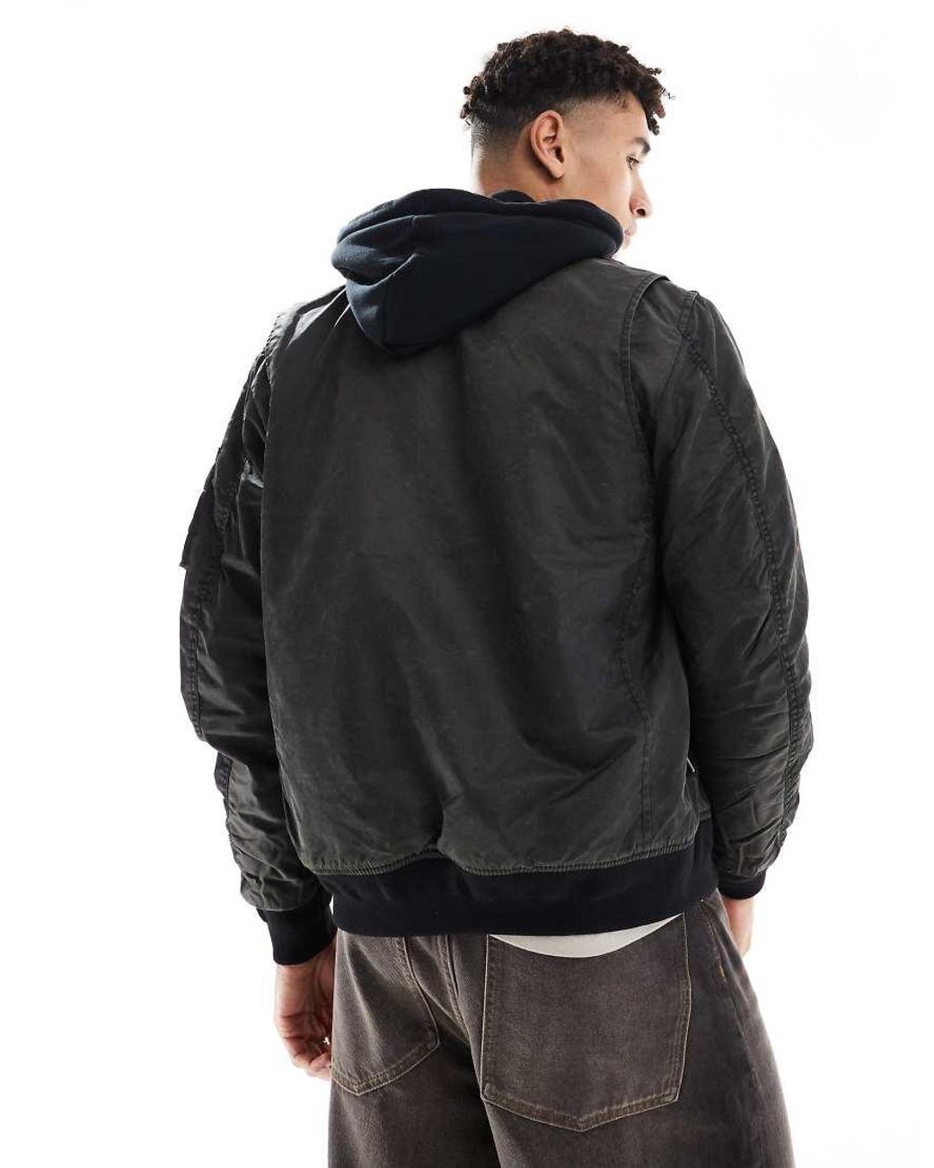 Superdry Black Military Ma1 Bomber Jacket for men
