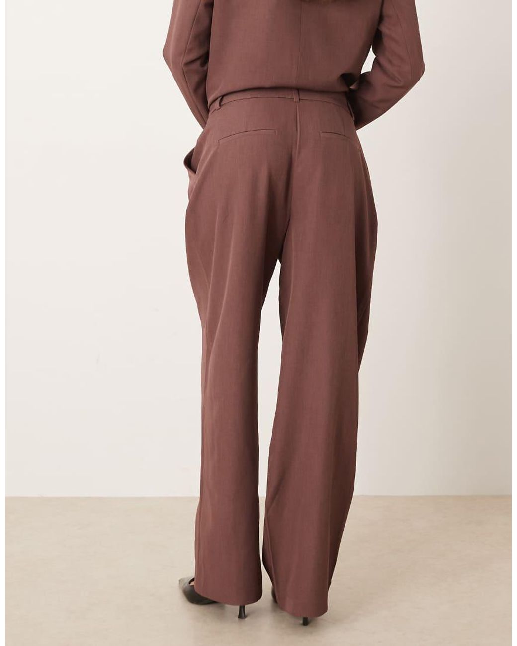 Aware Multicolor Wide Leg Tailored Trousers Co-ord