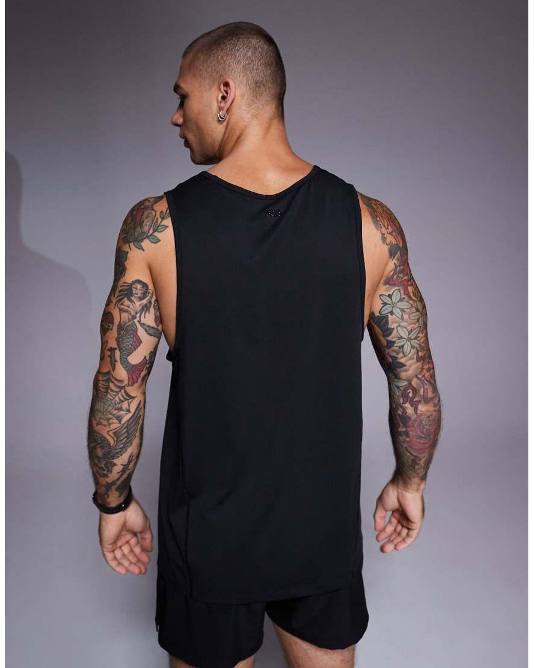 4505 Black Icon Training Vest With Racer Back for men