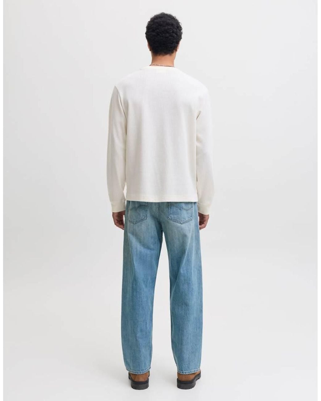 Jack & Jones Blue Alex High Rise Barrel Fit Jeans for men