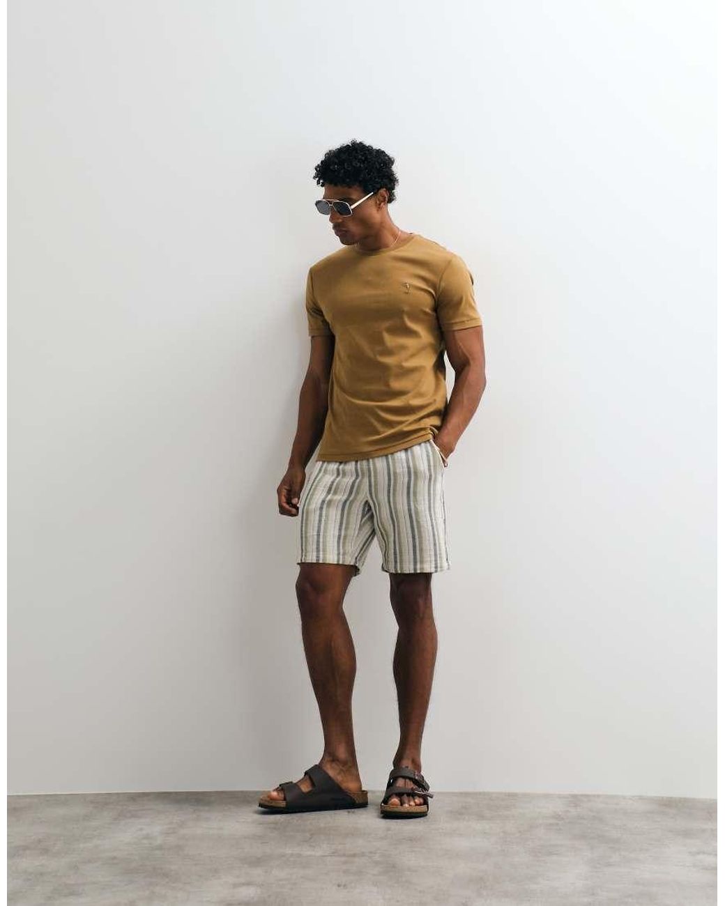 Polo Ralph Lauren Brown Icon Logo Short Sleeve Custom Slim Pima T-shirt for men