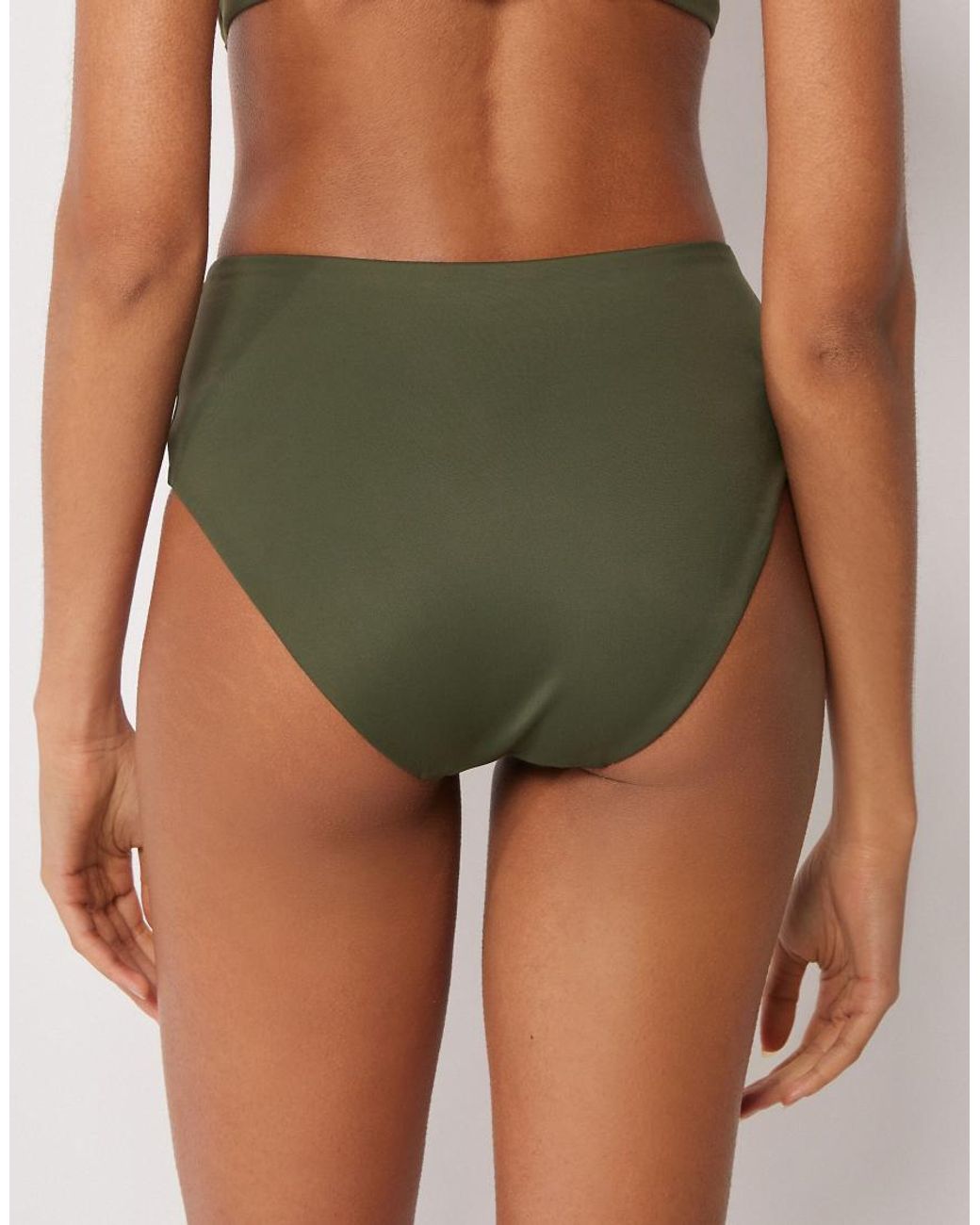 Calzedonia Green Premium Sculpt High Waisted Bikini Bottoms