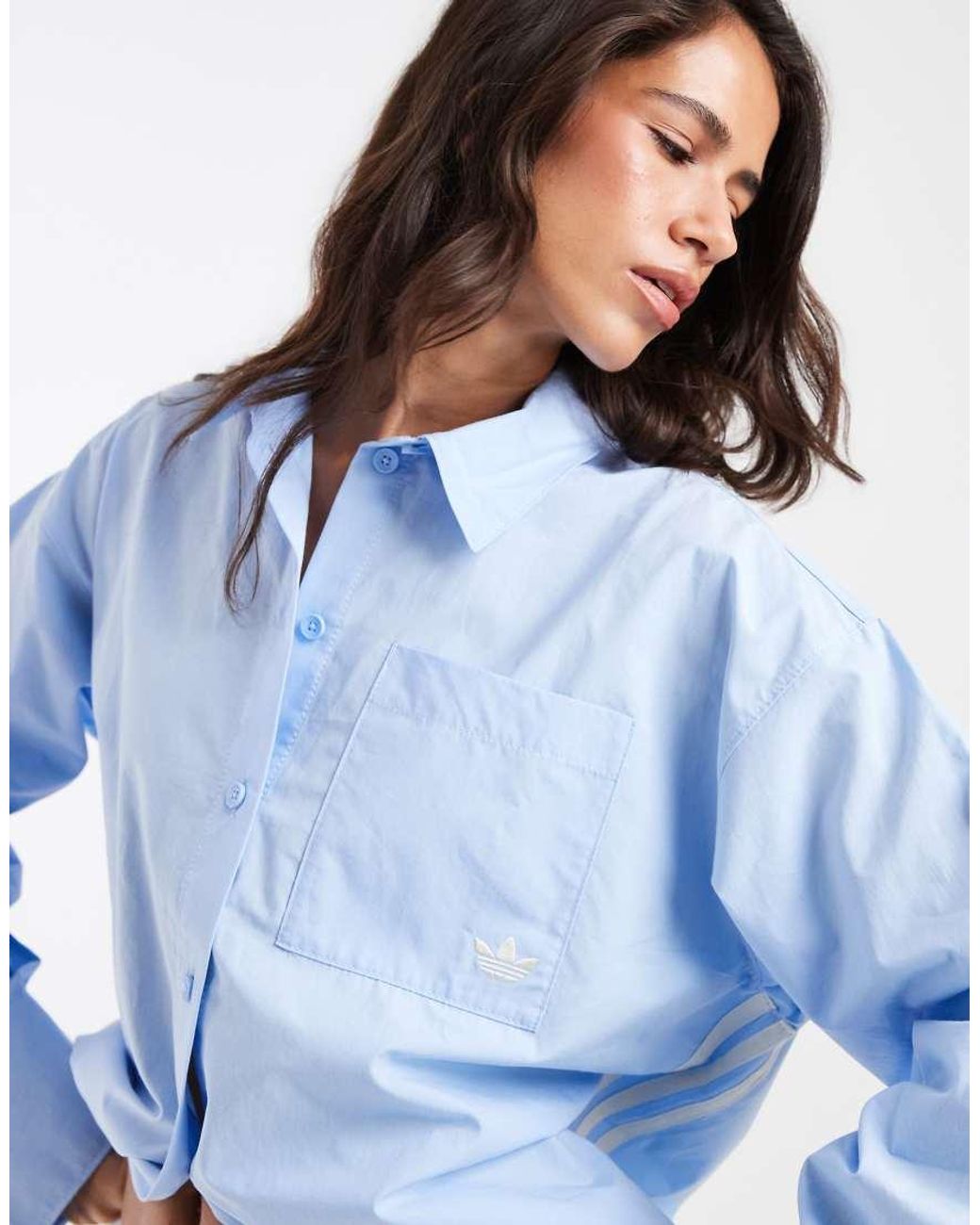 Adidas Originals Blue Long Sleeve Shirt