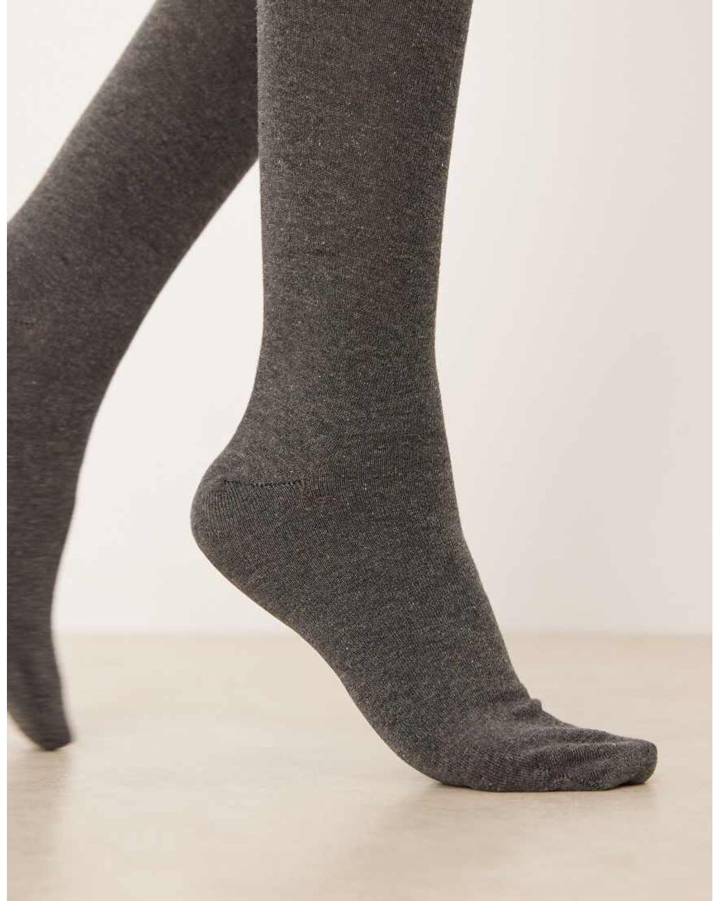 ASOS Natural Over The Knee Socks