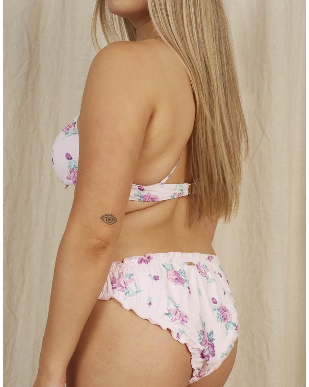 Going Somewhere Natural Floral Bikini Bottom