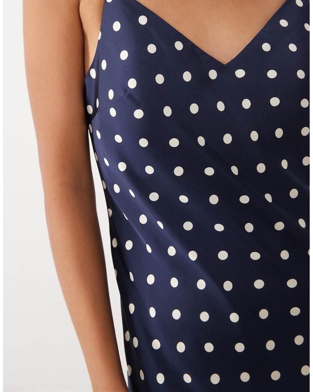 Abercrombie & Fitch Blue Maxi Satin Slip Dress