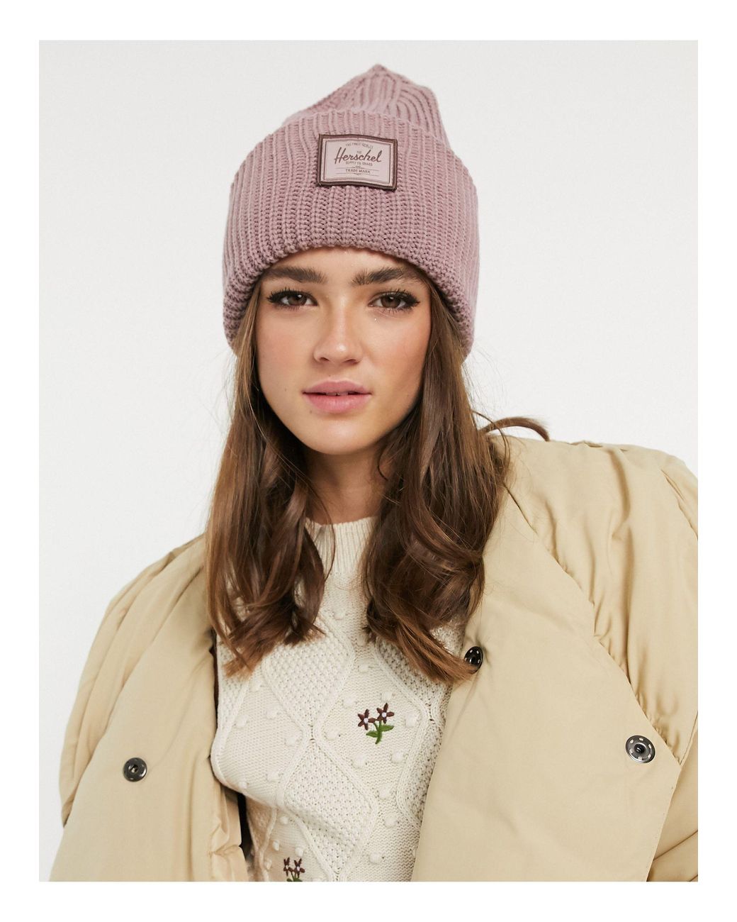 Herschel Juneau Chunky Rib Knit Beanie 