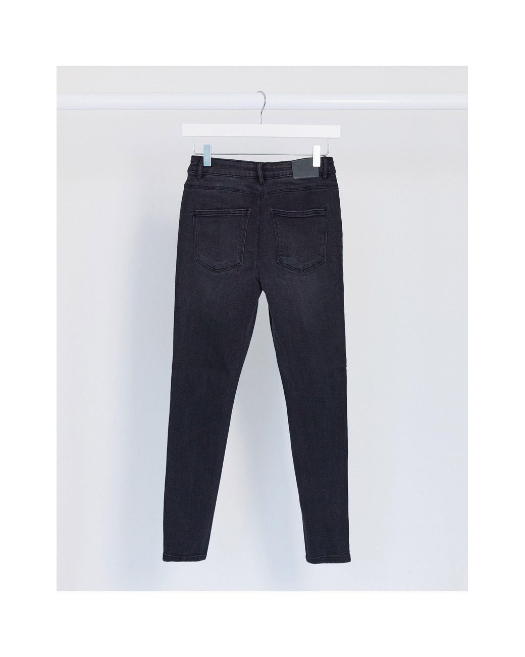ONLY Denim Mila High Waisted Skinny Jeans in Black - Lyst