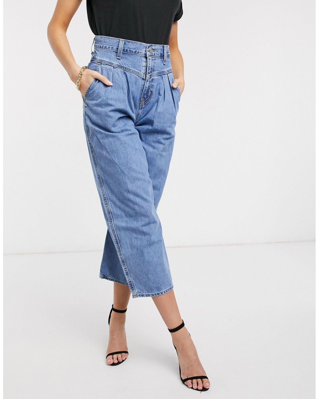 Levi's 80's Balloon Leg Jeans With Pleat Front in Blue | Lyst Australia