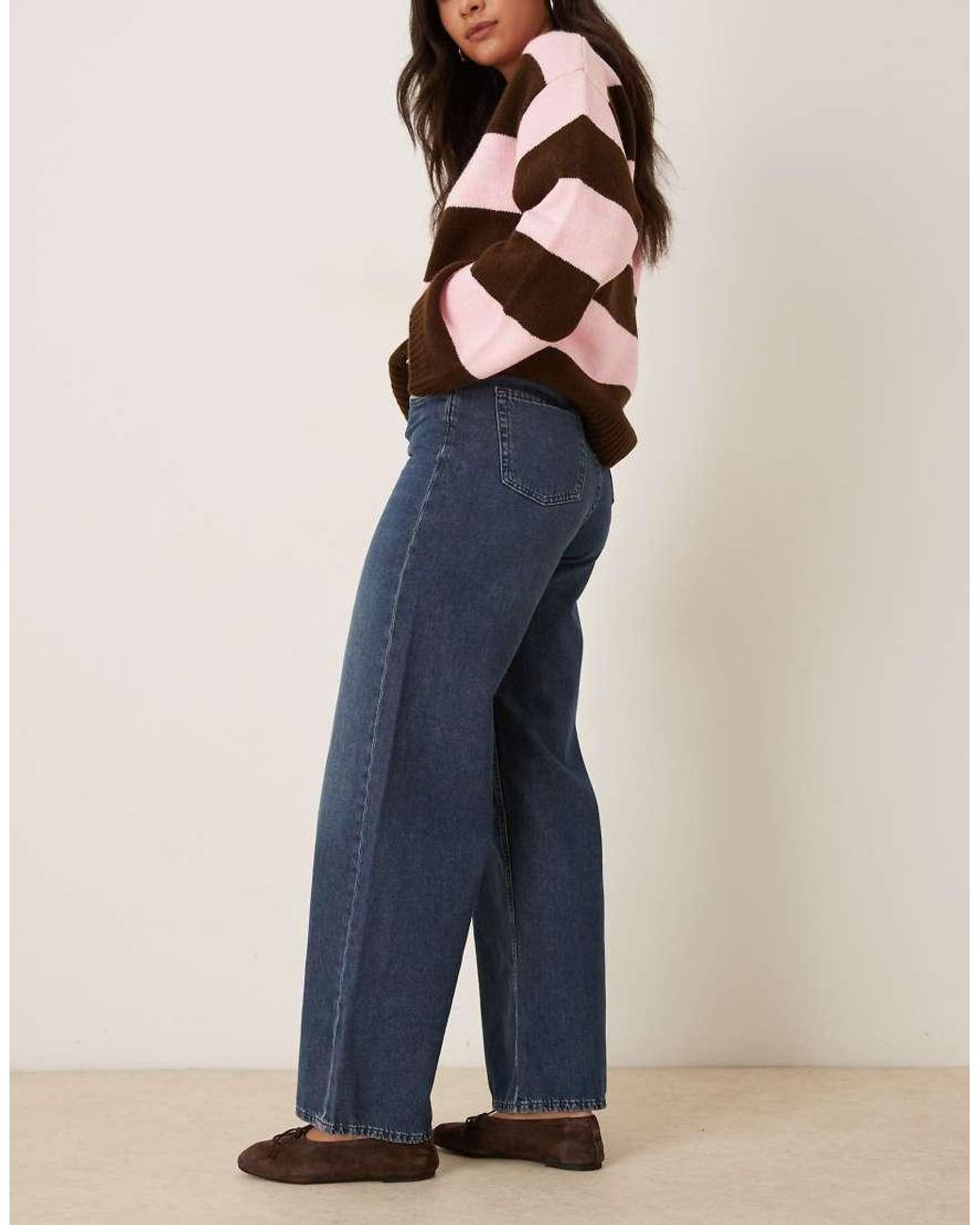 JJXX Blue Tokyo High Waisted Wide Leg Jeans