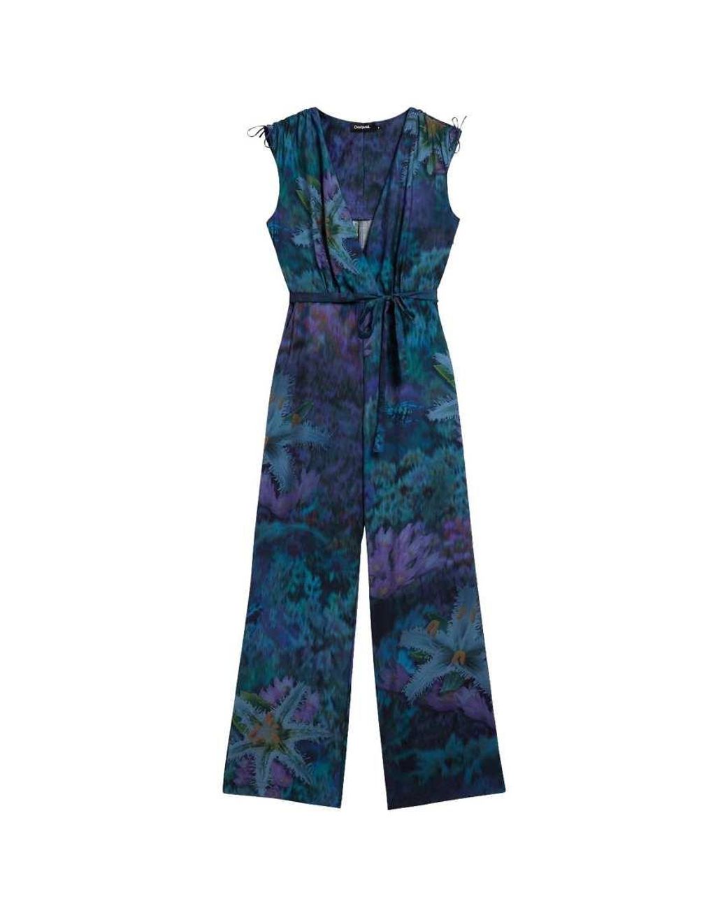Desigual Blue Night Garden Jumpsuit