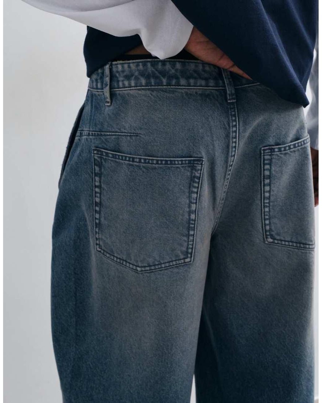 ASOS Blue Barrel Jeans for men