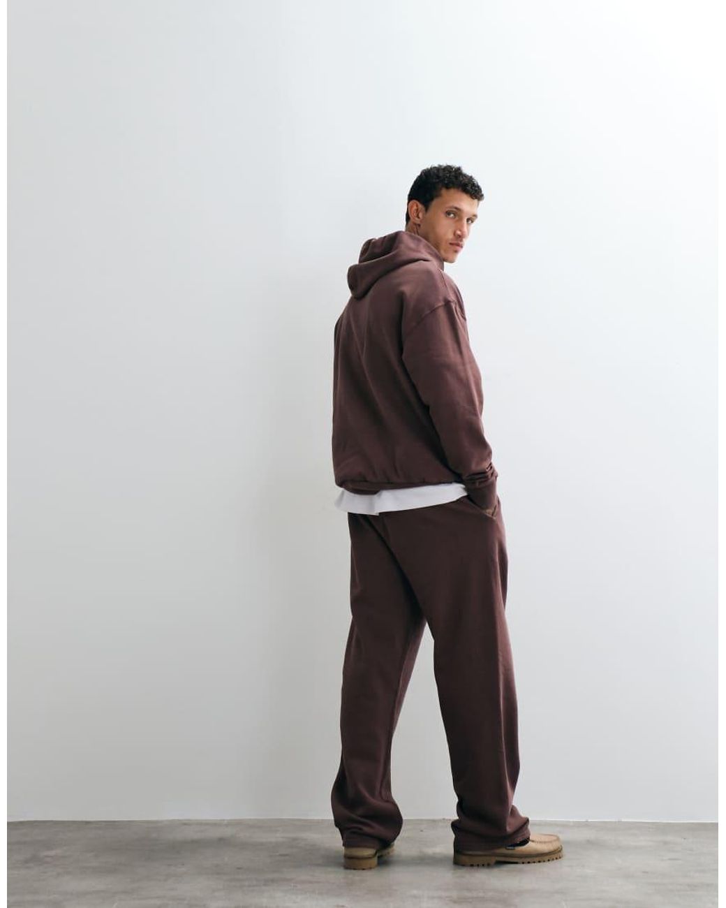 No Problemo White 100% Cotton Straight Leg Logo Joggers Co-Ord for men