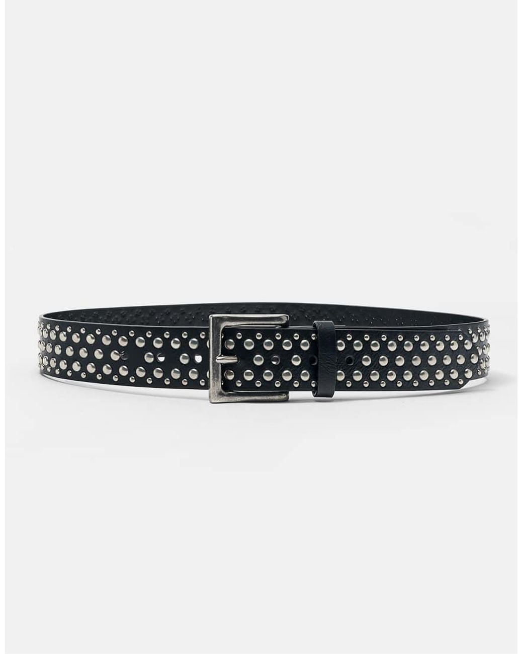 Pull&Bear Green Studded Belt