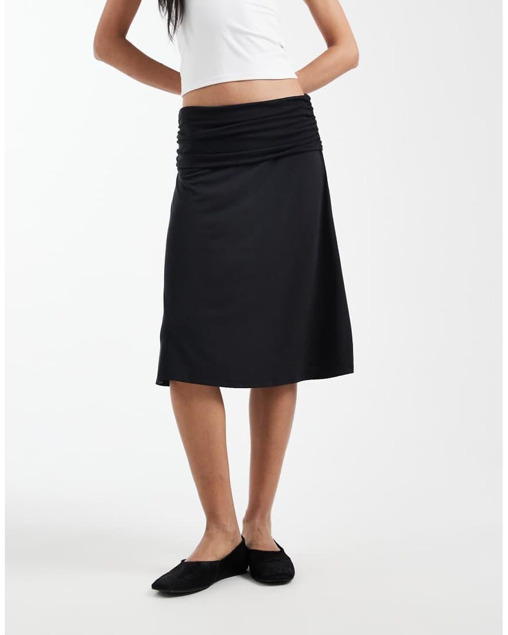 Cotton On Black Billie Slinky Skirt