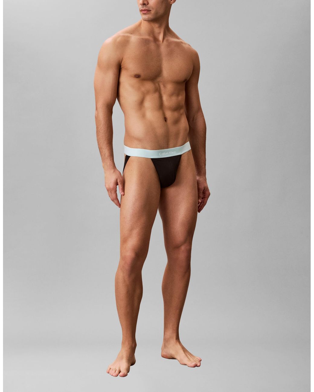 Calvin Klein Black Icon Cotton Stretch 3 Pack Jockstraps for men