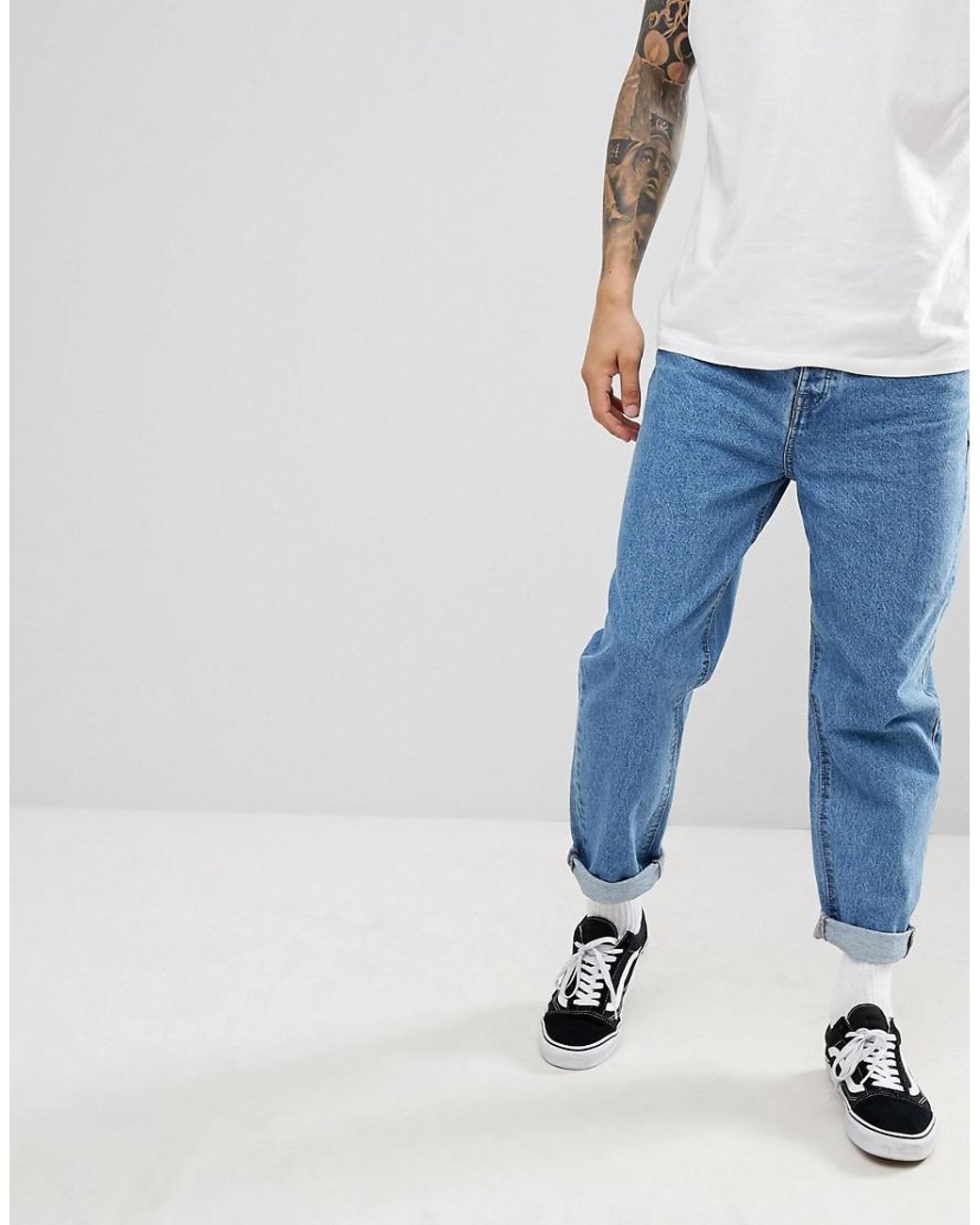 ASOS Denim Skater Jeans in Blue for Men 